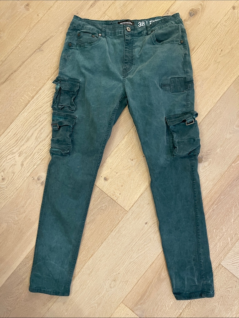 SERENEDE Ethos cargo fitted jeans men’s size size 38